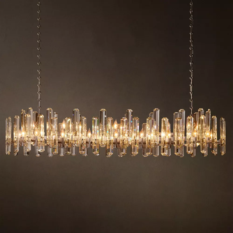 Modern Luxury Linear Crystal Chandelier