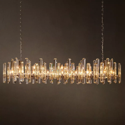 Modern Luxury Linear Crystal Chandelier
