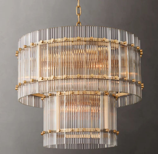 San Marco Two-Tier Glass Chandelier