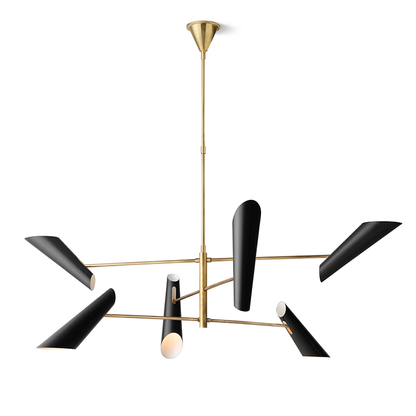 Modern Brass Chandelier
