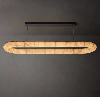 Rivage Lisse Modern Oval Chandelier