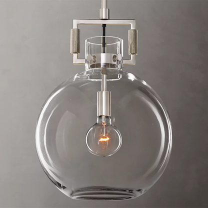 Machinist Glass Globe Pendant