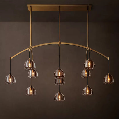 Hemisphere Modern Linear Chandelier