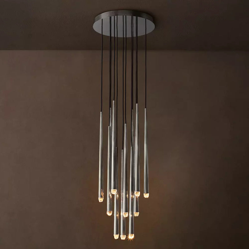 Modern Tapered Cluster Chandelier