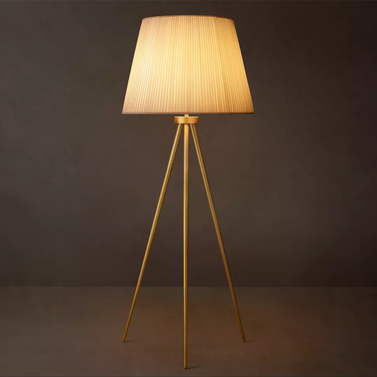 Modern Silk Shade Floor Lamp