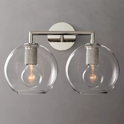 Utilitaire Double Globe Wall Sconce