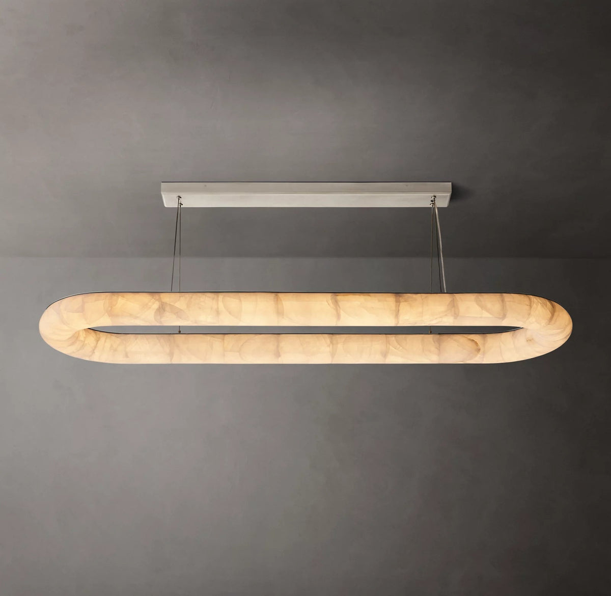 Rivage Lisse Modern Oval Chandelier