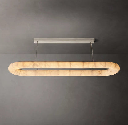 Rivage Lisse Modern Oval Chandelier