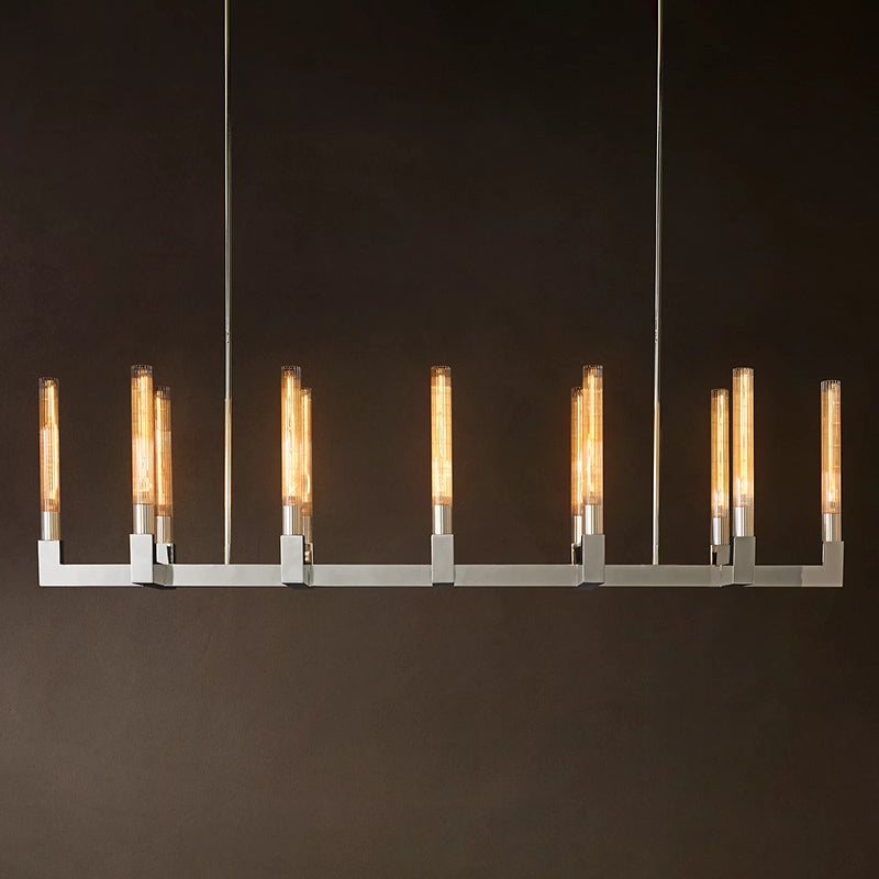 Modern Glass Linear Ceiling Light