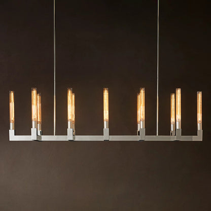 Modern Glass Linear Ceiling Light