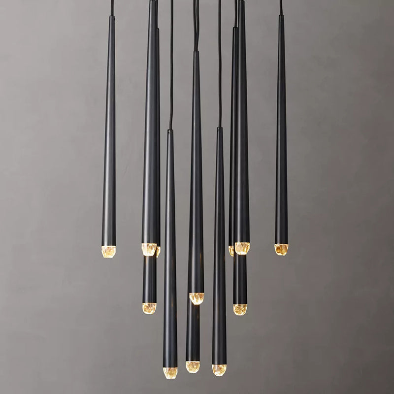 Modern Tapered Cluster Chandelier