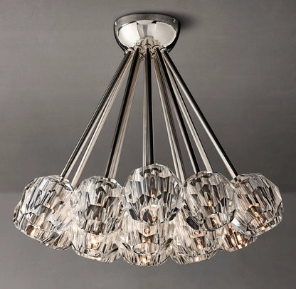 Clear Glass Flush Mount Ceiling Light