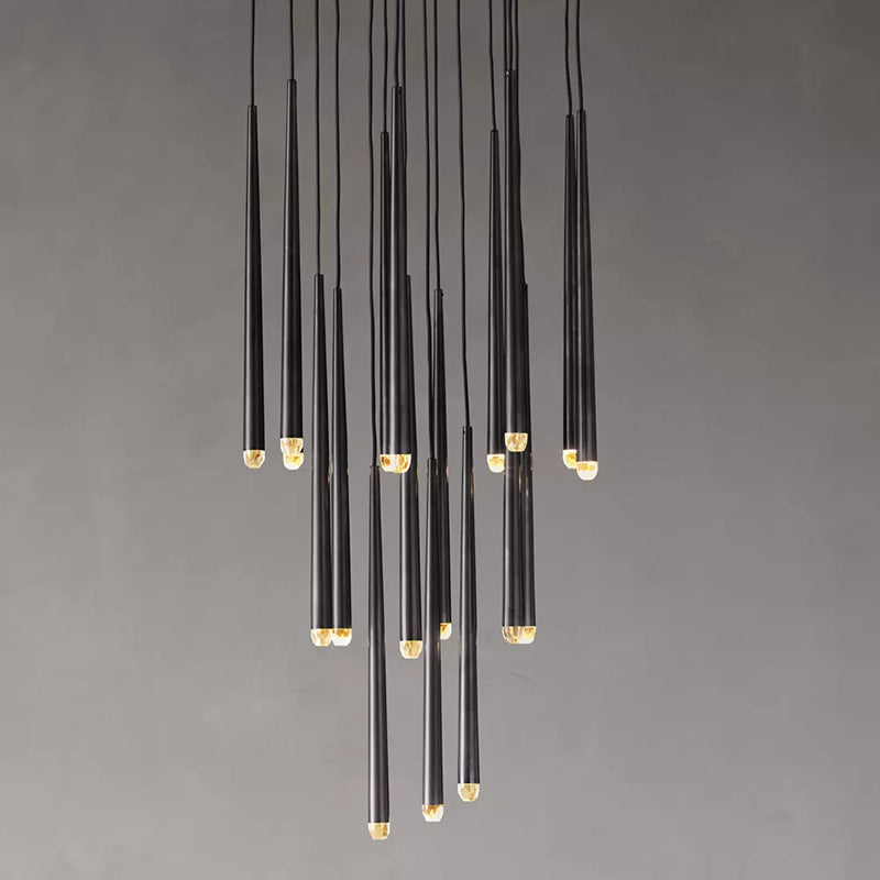 Modern Tapered Cluster Chandelier