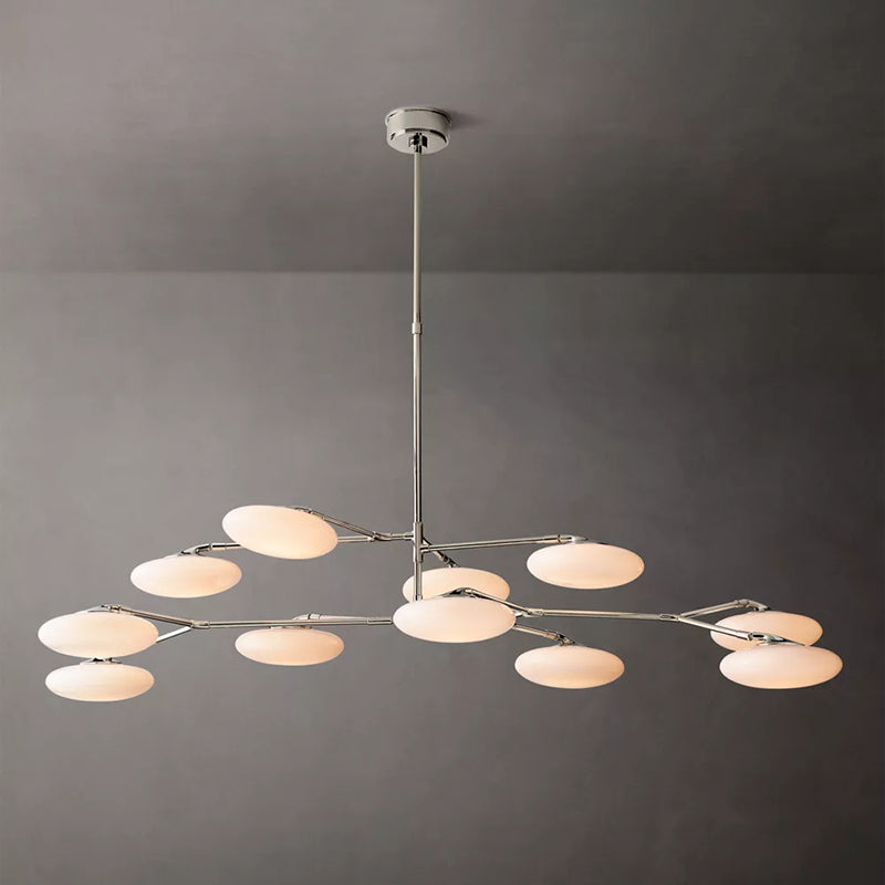 Modern Glass Linear Chandelier