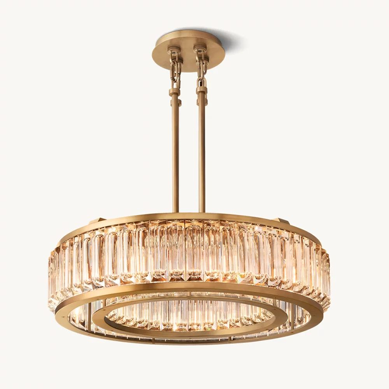 Double Ring K9 Crystal Chandelier