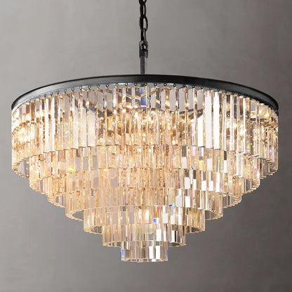 Odeon Art Deco Round Chandelier