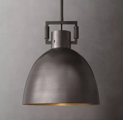 Machinist Metal Cloche Pendant Light