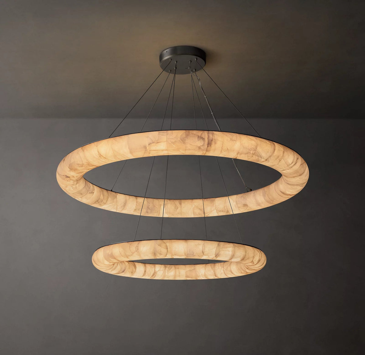 Rivage Lisse Two-Tier Round Chandelier