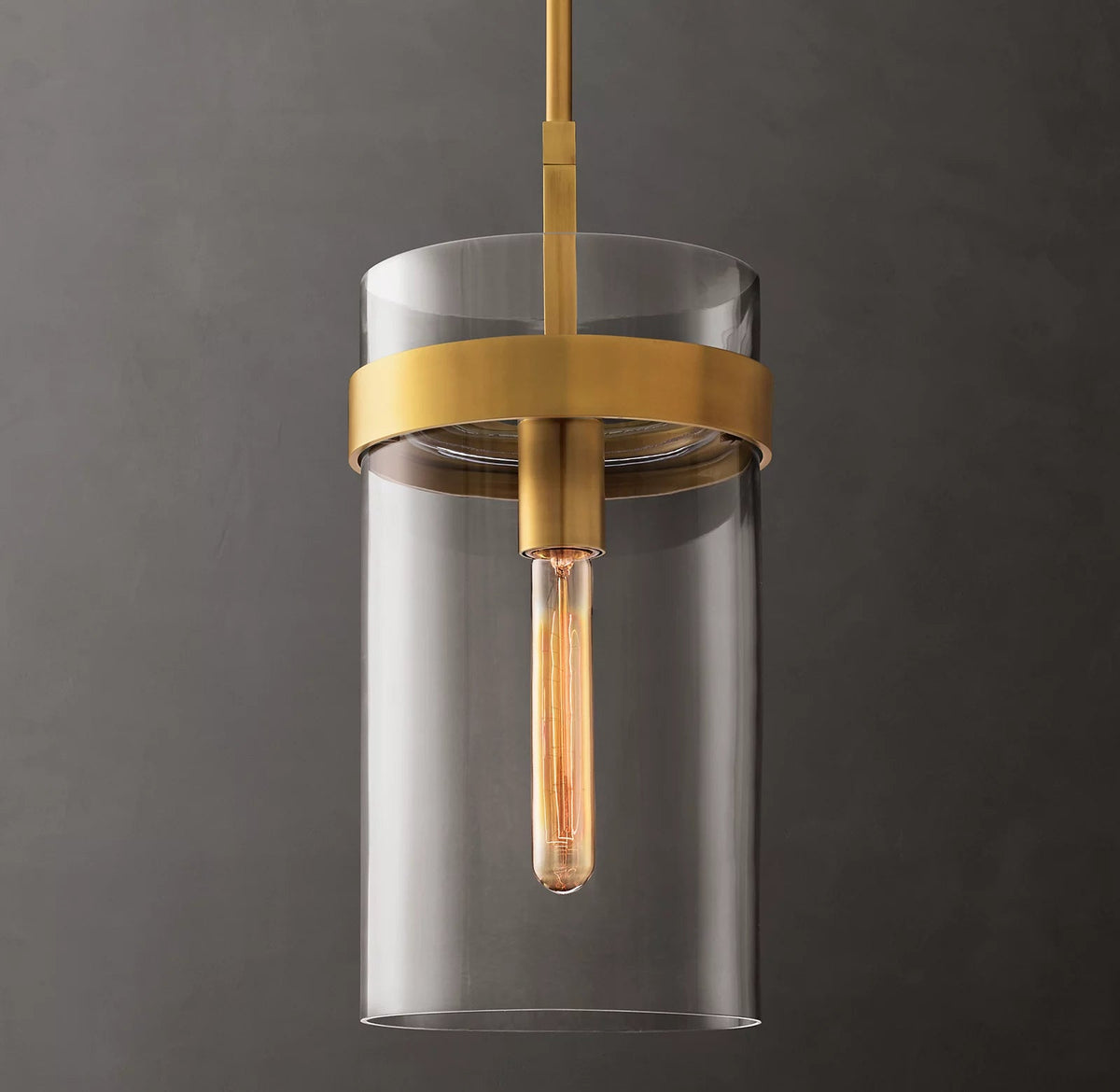 Ravelle Clear Glass Pendant Light