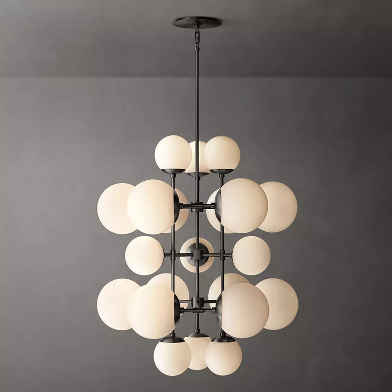 Modern Glass Globe Chandelier
