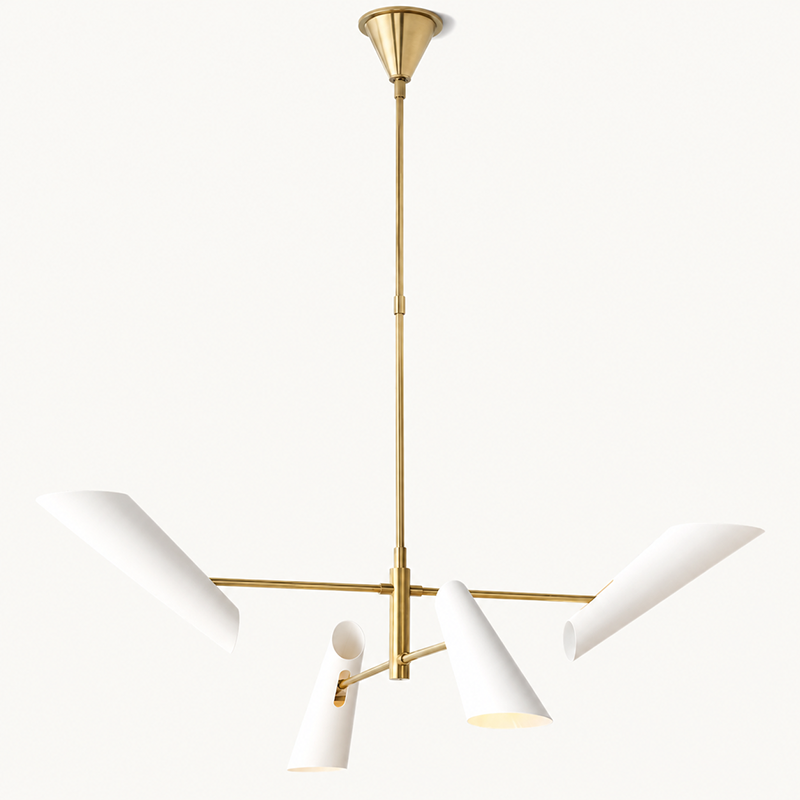 Modern Brass Chandelier