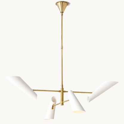 Modern Brass Chandelier