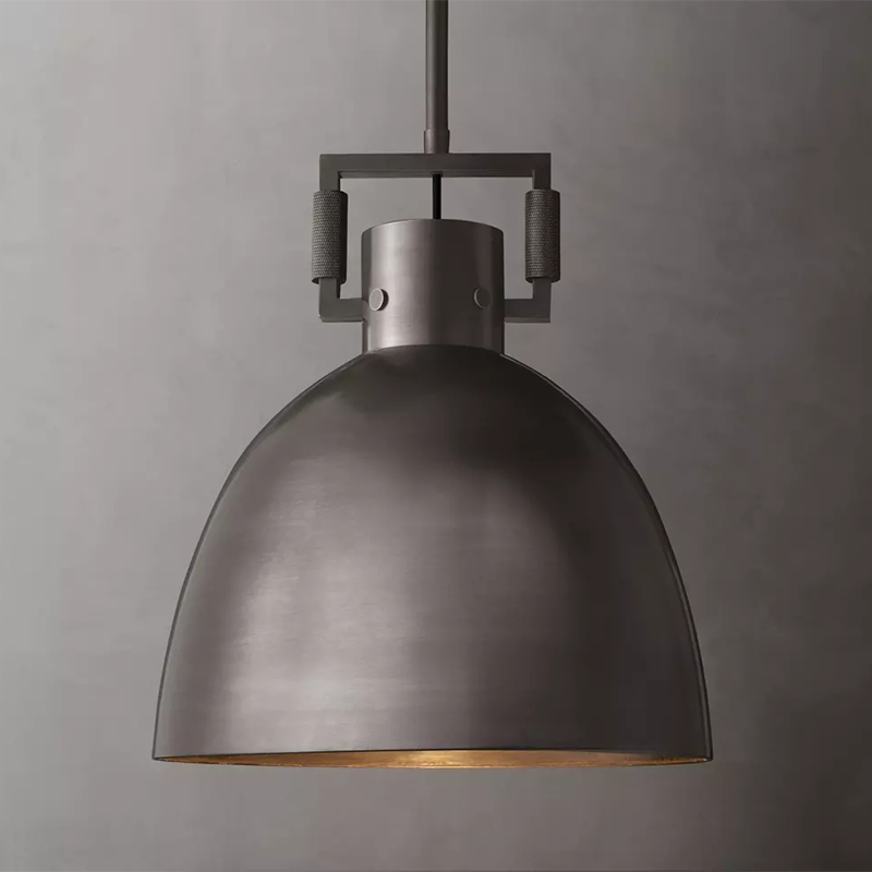 Machinist Metal Cloche Pendant Light