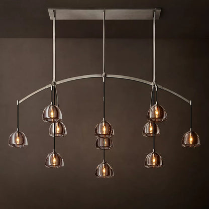 Hemisphere Modern Linear Chandelier