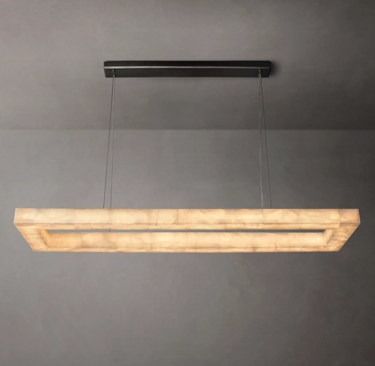 Rivage Lueur Modern Rectangular Chandelier