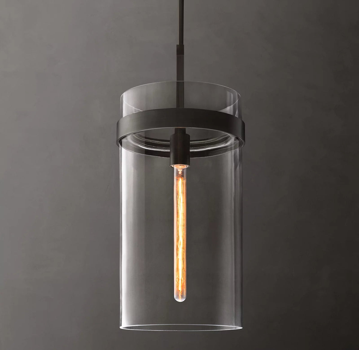 Ravelle Clear Glass Pendant Light