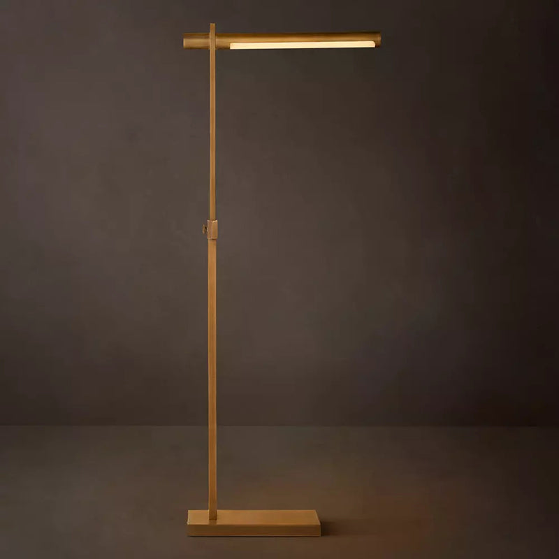 Aliso Minimalist Brass Floor Lamp