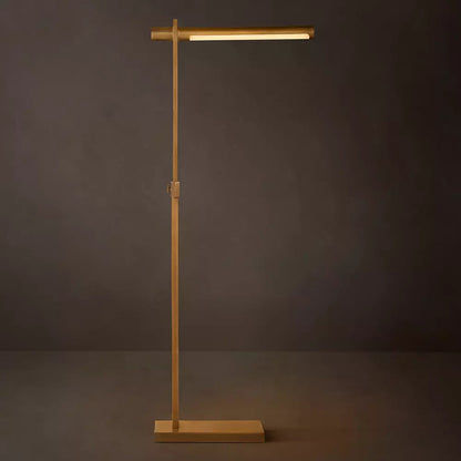 Aliso Minimalist Brass Floor Lamp
