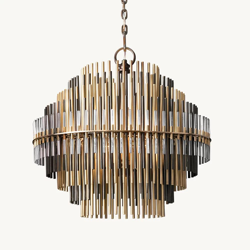 Modern Mixed Metal Chandelier
