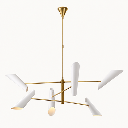 Modern Brass Chandelier
