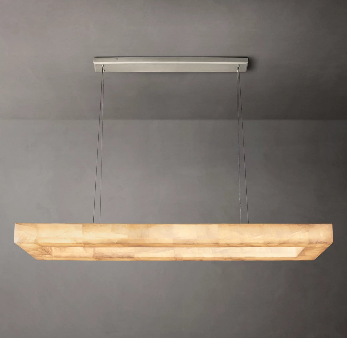 Rivage Lueur Modern Rectangular Chandelier