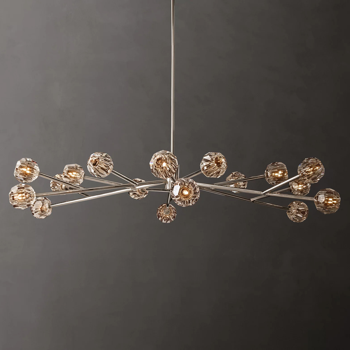 Clear Glass Round Chandelier