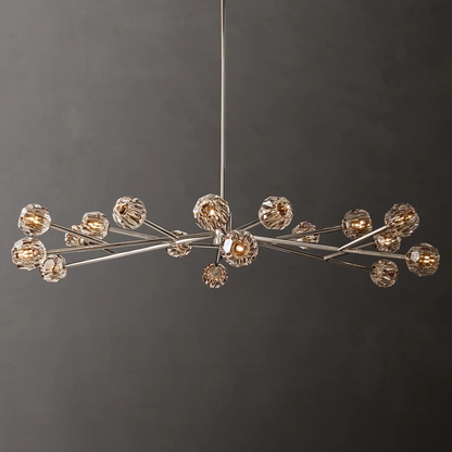 Clear Glass Round Chandelier
