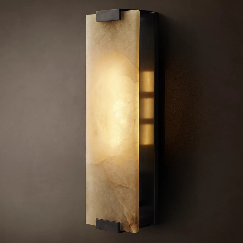 Minimalist Alabaster Wall Sconce