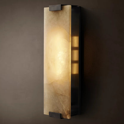 Minimalist Alabaster Wall Sconce