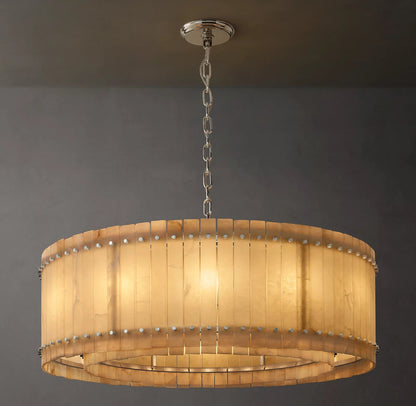 San Marco Modern Alabaster Round Chandelier
