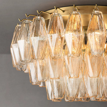 Chiara Modern Glass Flush Mount