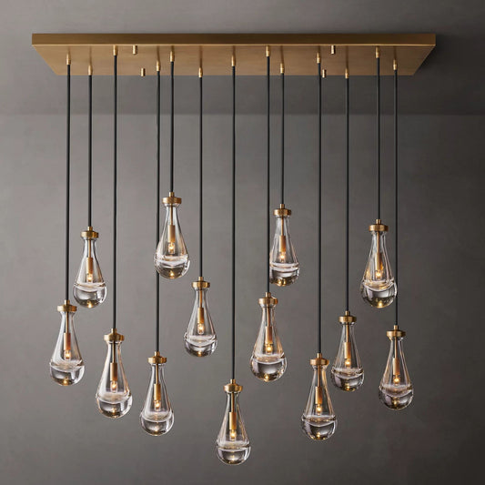 Rain Modern Rectangular Chandelier