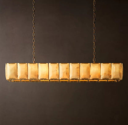 Harlow Calcite Rectangular Chandelier