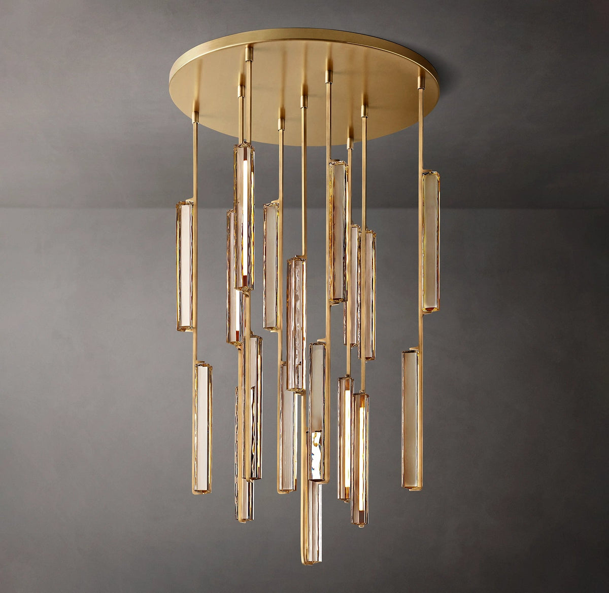 Audubon Modern Crystal Round Chandelier