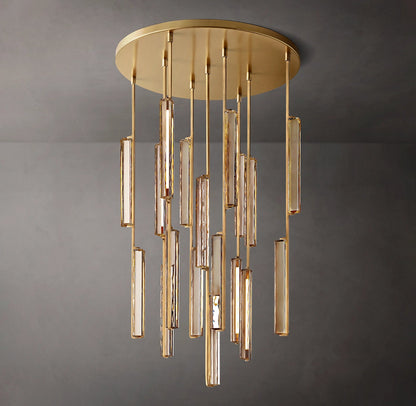 Audubon Modern Crystal Round Chandelier