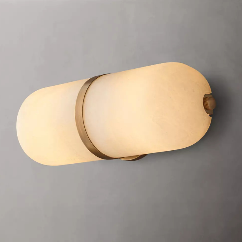Modern Alabaster Wall Sconce