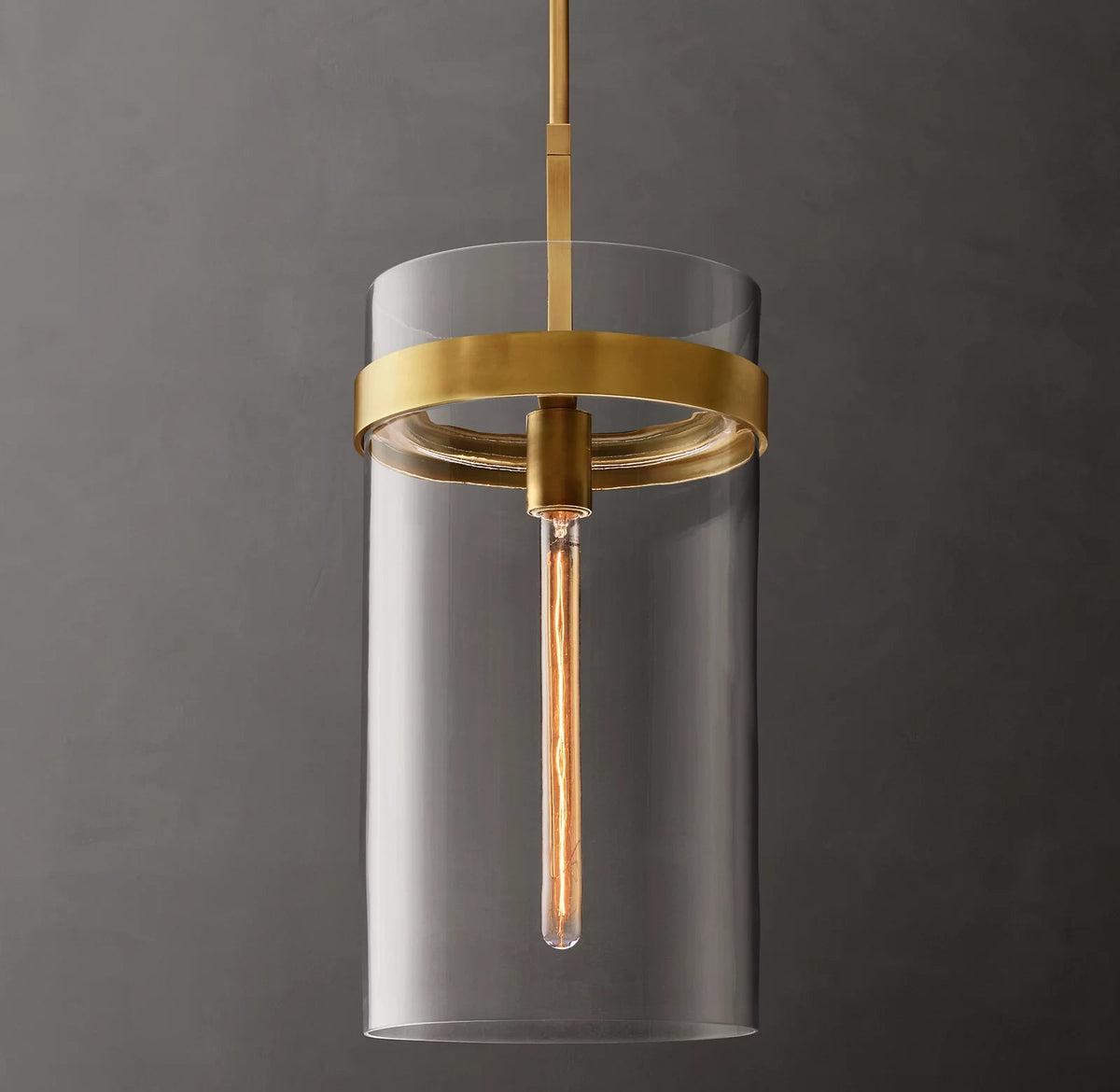 Ravelle Clear Glass Pendant Light