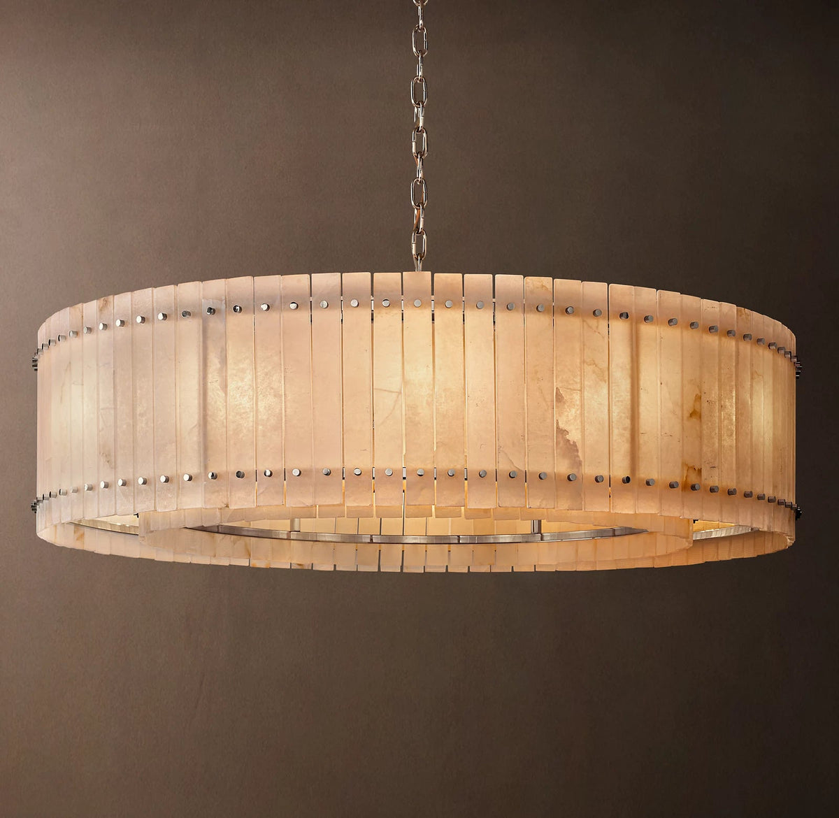 San Marco Modern Alabaster Round Chandelier