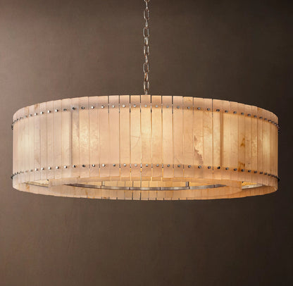 San Marco Modern Alabaster Round Chandelier