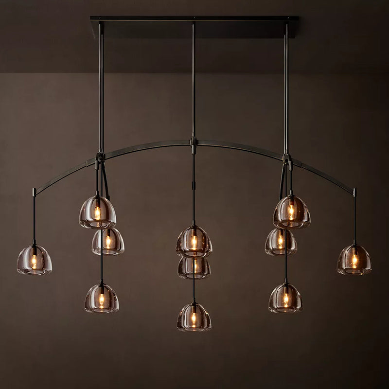Hemisphere Modern Linear Chandelier